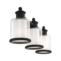 Middlebush 3 Light Black Vanity Sconce by Livex Lighting -Livex Lighting shop black livex lighting vanity lighting 40213 04 76 1000