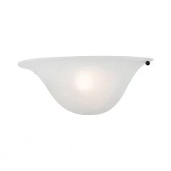 Wynnewood 1-Light Black Wall Sconce with Alabaster Glass by Livex Lighting -Livex Lighting shop black livex lighting vanity lighting 42700 04 76 1000