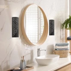 Noria 2 Light Black ADA Sconce by Livex Lighting -Livex Lighting shop black livex lighting vanity lighting 46251 04 40 1000