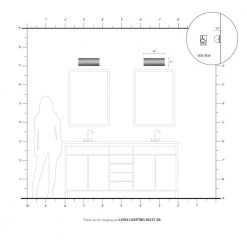 Noria 2 Light Black ADA Sconce by Livex Lighting -Livex Lighting shop black livex lighting vanity lighting 46251 04 66 1000