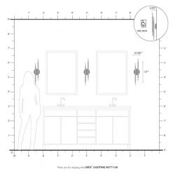 Soho 5.125 in. 4-Light Black ADA Sconce by Livex Lighting -Livex Lighting shop black livex lighting vanity lighting 46771 04 66 1000