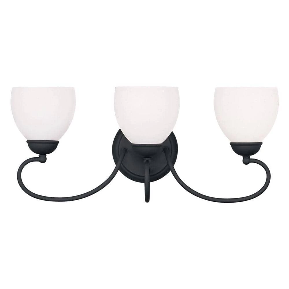 Brookside 3 Light Black Bath Vanity by Livex Lighting 1 Brookside 3 Light Black Bath Vanity by Livex Lighting