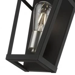 Schofield 7 in. 1-Light Black ADA Sconce with Brushed Nickel Accents by Livex Lighting 16 Schofield 7 in. 1-Light Black ADA Sconce with Brushed Nickel Accents by Livex Lighting -Livex Lighting shop black livex lighting vanity lighting 49567 04 44 1000