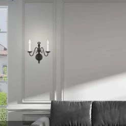 Williamsburg 2 Light Black Sconce by Livex Lighting -Livex Lighting shop black livex lighting vanity lighting 5002 04 40 1000