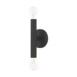 Copenhagen 2 Light Black ADA Wall Sconce by Livex Lighting -Livex Lighting shop black livex lighting vanity lighting 51132 04 76 1000