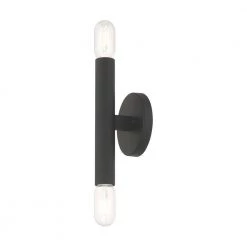 Copenhagen 2 Light Black ADA Wall Sconce by Livex Lighting -Livex Lighting shop black livex lighting vanity lighting 51132 04 fa 1000
