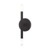 Copenhagen 2 Light Black ADA Sconce by Livex Lighting