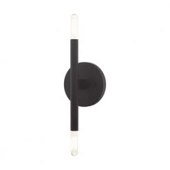 Copenhagen 2 Light Black ADA Sconce by Livex Lighting