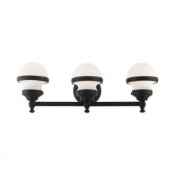 Oldwick 3 Light Black Vanity Sconce by Livex Lighting -Livex Lighting shop black livex lighting vanity lighting 5713 04 1f 1000
