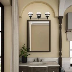 Oldwick 3 Light Black Vanity Sconce by Livex Lighting -Livex Lighting shop black livex lighting vanity lighting 5713 04 a0 1000