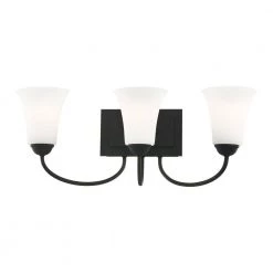 Ridgedale 3 Light Black Bath Vanity by Livex Lighting -Livex Lighting shop black livex lighting vanity lighting 6483 04 76 1000