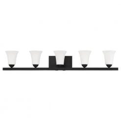 Ridgedale 5 Light Black Bath Vanity by Livex Lighting -Livex Lighting shop black livex lighting vanity lighting 6485 04 c3 1000