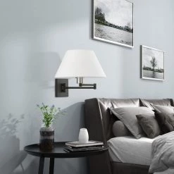 Black Hardwired/Plug-In Swing Arm Wall Lamp by Livex Lighting -Livex Lighting shop black livex lighting wall lamps 40039 04 76 1000