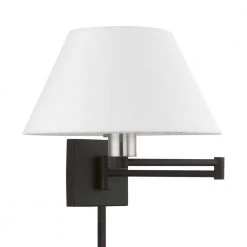 Black Hardwired/Plug-In Swing Arm Wall Lamp by Livex Lighting -Livex Lighting shop black livex lighting wall lamps 40039 04 c3 1000