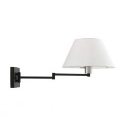 Black Hardwired/Plug-In Swing Arm Wall Lamp by Livex Lighting -Livex Lighting shop black livex lighting wall lamps 40039 04 fa 1000