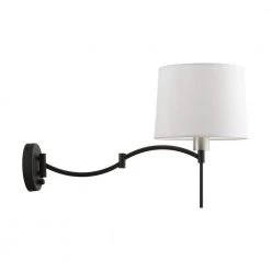 Black Hardwired/Plug-In Swing Arm Wall Lamp by Livex Lighting -Livex Lighting shop black livex lighting wall lamps 40044 04 44 1000