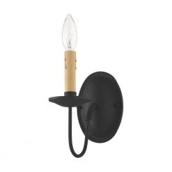 Heritage 1 Light Black Wall Sconce by Livex Lighting -Livex Lighting shop black livex lighting wall sconces 4451 04 c3 1000