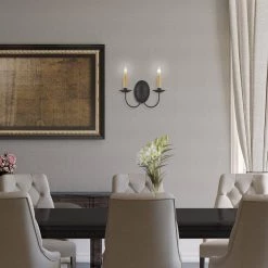 Heritage 2 Light Black Wall Sconce by Livex Lighting -Livex Lighting shop black livex lighting wall sconces 4452 04 1d 1000