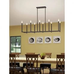 Alpine 10 Light Bronze Linear Chandelier by Livex Lighting 17 Alpine 10 Light Bronze Linear Chandelier by Livex Lighting -Livex Lighting shop bronze livex lighting chandeliers 40259 07 31 1000