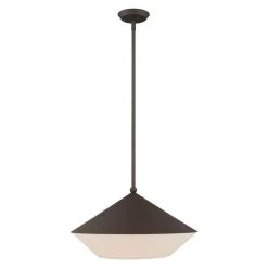 Stockholm 1 Light Bronze Pendant by Livex Lighting