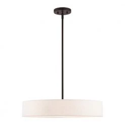 Venlo 4 Light Bronze with Antique Brass Accents Pendant by Livex Lighting
