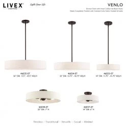 Venlo 4 Light Bronze with Antique Brass Accents Pendant by Livex Lighting -Livex Lighting shop bronze livex lighting chandeliers 46034 07 d4 1000