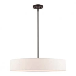 Venlo 5 Light Bronze with Antique Brass Accents Pendant by Livex Lighting