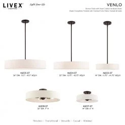Venlo 5 Light Bronze with Antique Brass Accents Pendant by Livex Lighting -Livex Lighting shop bronze livex lighting chandeliers 46035 07 d4 1000