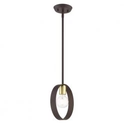 Modesto 1 Light Bronze Pendant by Livex Lighting -Livex Lighting shop bronze livex lighting chandeliers 46411 07 1f 1000
