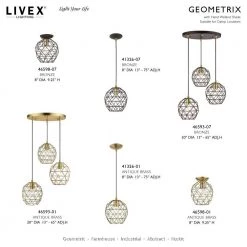 Geometrix 3 Light Bronze Pendant by Livex Lighting 20 Geometrix 3 Light Bronze Pendant by Livex Lighting -Livex Lighting shop bronze livex lighting chandeliers 46593 07 d4 1000
