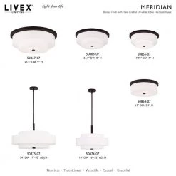 Meridian 4 Light Bronze Pendant by Livex Lighting -Livex Lighting shop bronze livex lighting chandeliers 50874 07 d4 1000