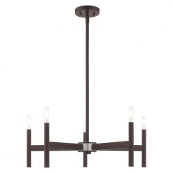 Copenhagen 5 Light Bronze Chandelier by Livex Lighting