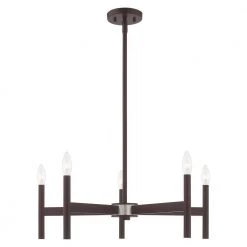 Copenhagen 5 Light Bronze Chandelier by Livex Lighting -Livex Lighting shop bronze livex lighting chandeliers 51175 07 fa 1000