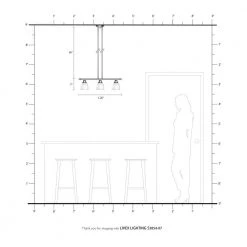 Somerville 3 Light Bronze Linear Chandelier by Livex Lighting -Livex Lighting shop bronze livex lighting chandeliers 53854 07 77 1000