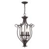 Coronado 4-Light Bronze Mini Chandelier by Livex Lighting