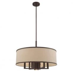 Park Ridge 7 Light Bronze Pendant Chandelier by Livex Lighting -Livex Lighting shop bronze livex lighting chandeliers 62614 07 1f 1000