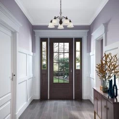 Essex 5 Light Bronze Convertible Dinette Chandelier/Semi Flush Mount by Livex Lighting -Livex Lighting shop bronze livex lighting flush mount lights 1346 07 40 1000