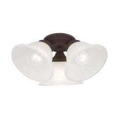 Wynnewood 3 Light Bronze Flush Mount by Livex Lighting -Livex Lighting shop bronze livex lighting flush mount lights 40727 07 44 1000