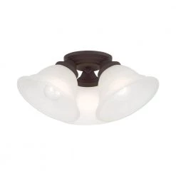 Wynnewood 3 Light Bronze Flush Mount by Livex Lighting -Livex Lighting shop bronze livex lighting flush mount lights 40727 07 4f 1000