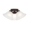 Wynnewood 3 Light Bronze Flush Mount by Livex Lighting