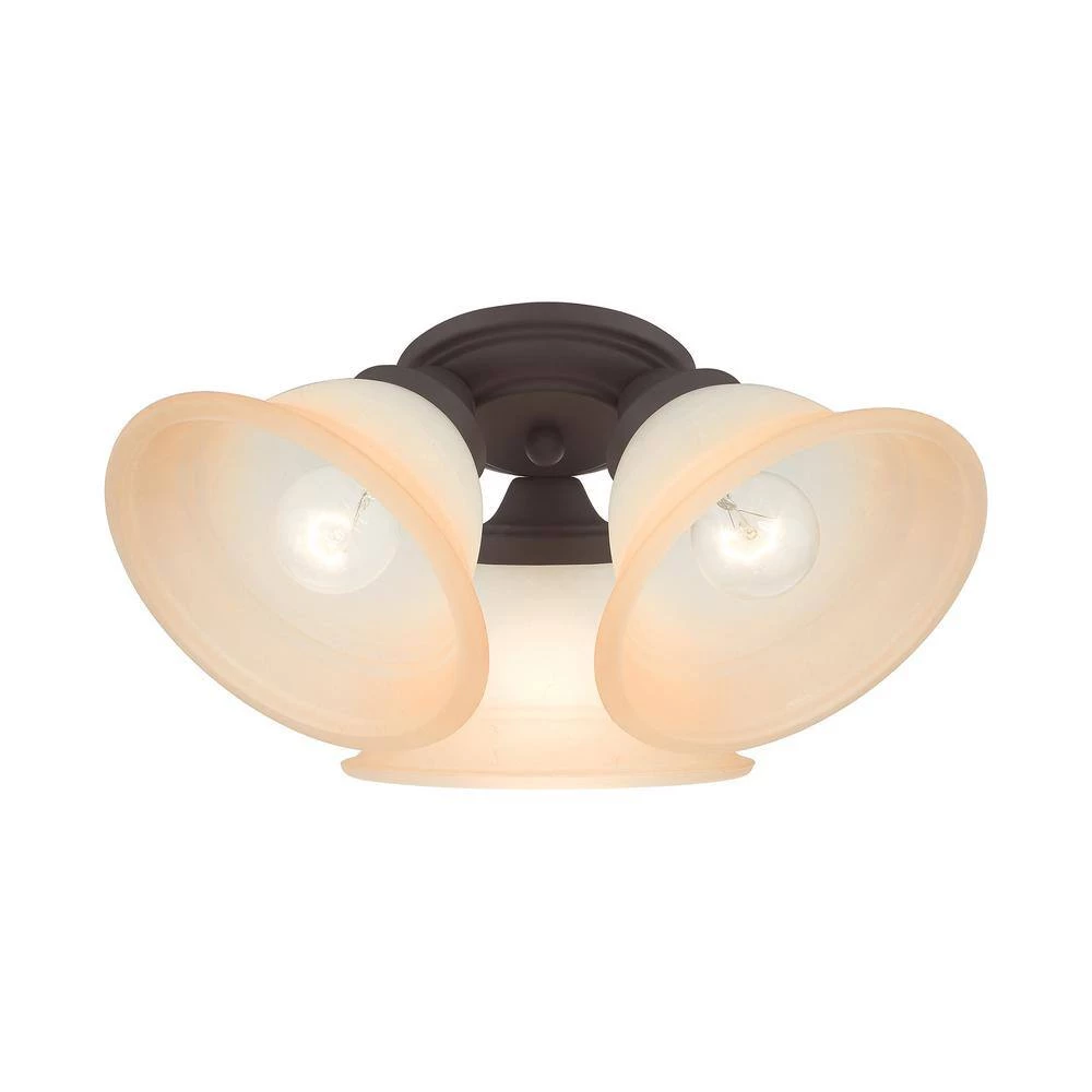 Wynnewood 3 Light Bronze Flush Mount by Livex Lighting 11 Wynnewood 3 Light Bronze Flush Mount by Livex Lighting - Image 11