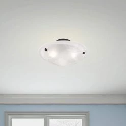 Oasis 3 Light Bronze Flush Mount by Livex Lighting -Livex Lighting shop bronze livex lighting flush mount lights 4273 07 a0 1000