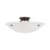 Oasis 4 Light Bronze Flush Mount by Livex Lighting