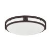 Titania 3 Light Bronze Flush Mount by Livex Lighting