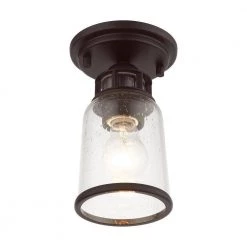 Lawrenceville 1 Light Bronze Flush Mount by Livex Lighting 18 Lawrenceville 1 Light Bronze Flush Mount by Livex Lighting -Livex Lighting shop bronze livex lighting flush mount lights 45501 07 1f 1000