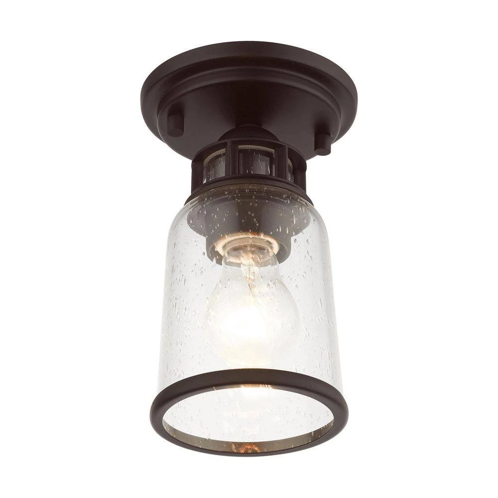 Lawrenceville 1 Light Bronze Flush Mount by Livex Lighting 8 Lawrenceville 1 Light Bronze Flush Mount by Livex Lighting - Image 8
