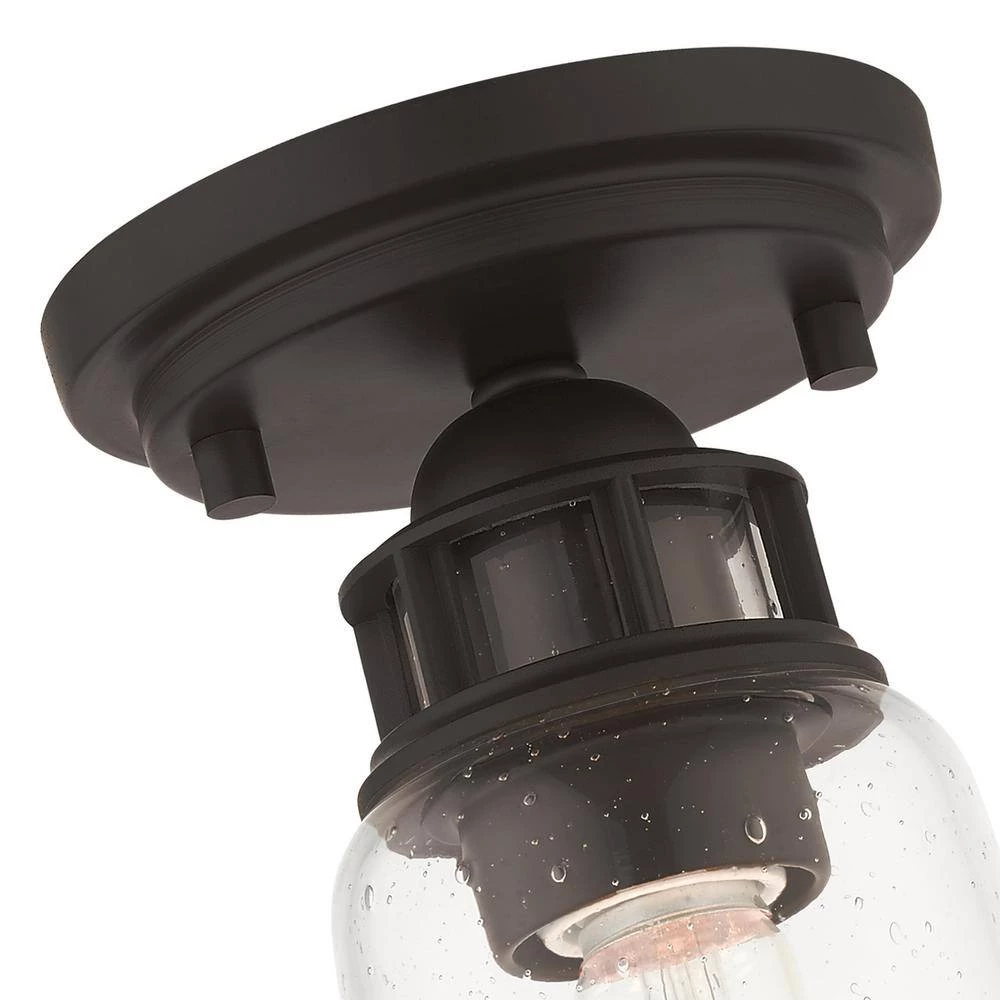 Lawrenceville 1 Light Bronze Flush Mount by Livex Lighting 10 Lawrenceville 1 Light Bronze Flush Mount by Livex Lighting - Image 10
