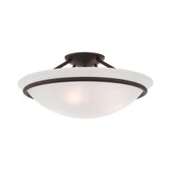 Newburgh 3 Light Bronze Semi Flush Mount by Livex Lighting 19 Newburgh 3 Light Bronze Semi Flush Mount by Livex Lighting -Livex Lighting shop bronze livex lighting flush mount lights 4824 07 1f 1000
