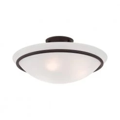 Newburgh 3 Light Bronze Semi Flush Mount by Livex Lighting 20 Newburgh 3 Light Bronze Semi Flush Mount by Livex Lighting -Livex Lighting shop bronze livex lighting flush mount lights 4824 07 44 1000