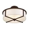 Wesley 3 Light Bronze Flush Mount by Livex Lighting